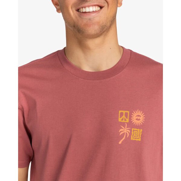 Billabong Side Shot  Tees Rdu Erkek Tişört Pembe - S