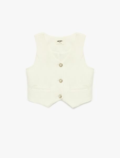 Koton Beyaz Bluz 6Skg60028Ak Beyaz - 9-10