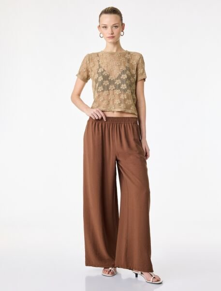 Koton Bakır Pantolon 6Sak40217Uw 42 - Bakır