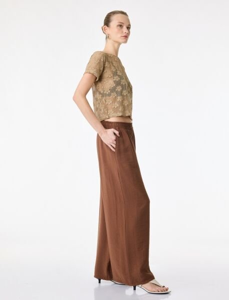 Koton Bakır Pantolon 6Sak40217Uw 42 - Bakır