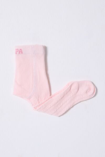 U.S Polo Kız Bebek Külotlu Çorap 6-12 - Pembe