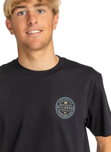 Billabong Monogram  Tees Sag Erkek Tişört Siyah - XL