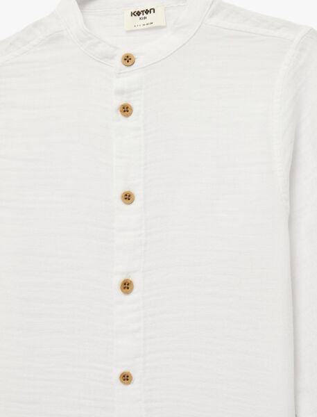 Koton Beyaz Gömlek 6Skb60032Tw Beyaz - 9-10