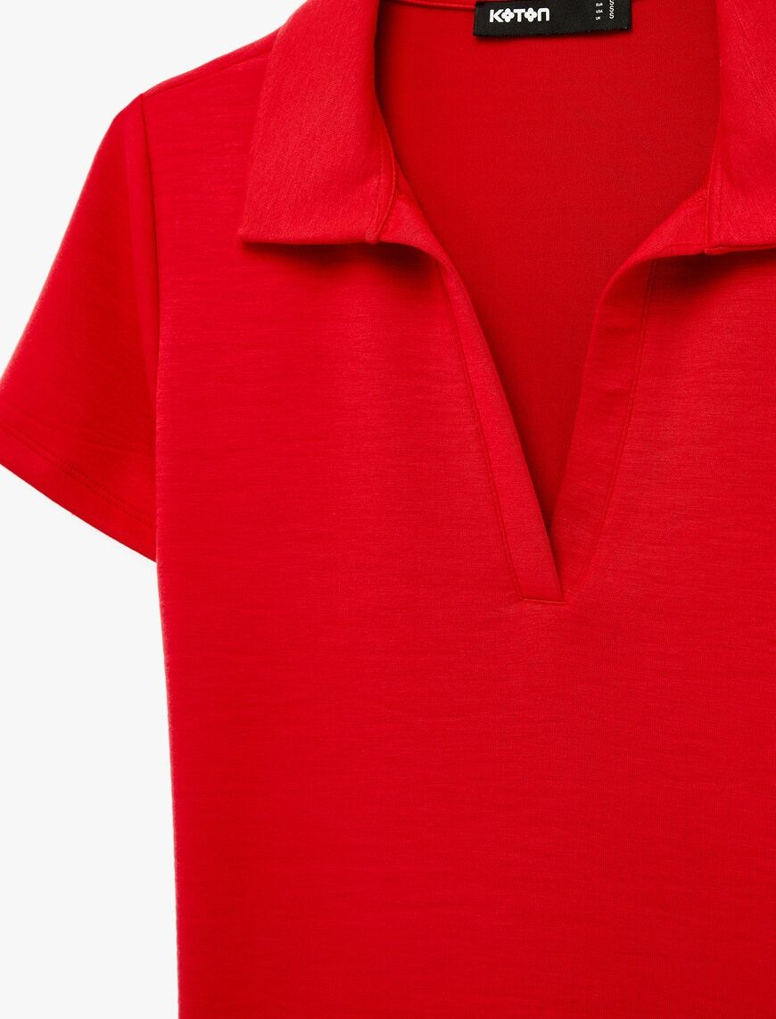 Koton Mavi Tişört 6SAK50190EK Mavi - XXL