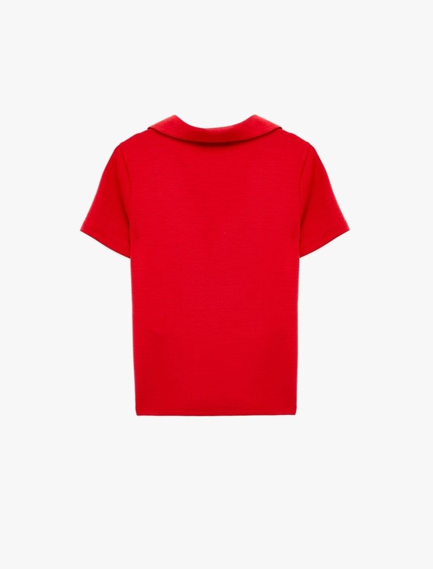 Koton Mavi Tişört 6SAK50190EK Mavi - XXL