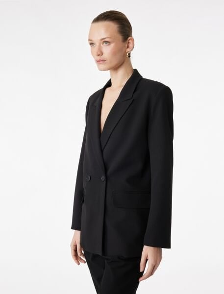 Koton Siyah Ceket 6Sak50061Uw Siyah - 40