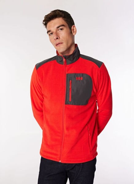 HELLY HANSEN Block Fullzip Erkek Polar Ceket Kırmızı - S