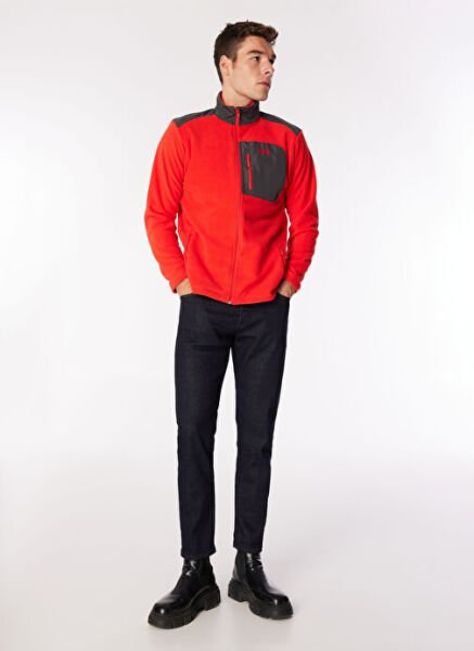 HELLY HANSEN Block Fullzip Erkek Polar Ceket Kırmızı - S