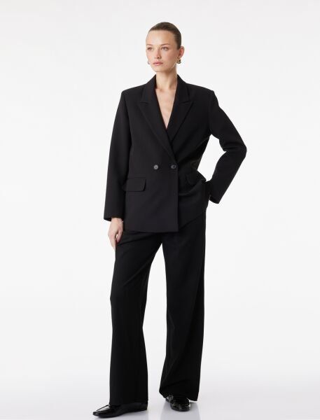 Koton Siyah Ceket 6SAK50061UW Siyah - 42