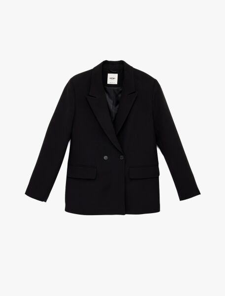 Koton Siyah Ceket 6SAK50061UW Siyah - 42