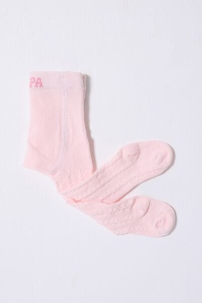 U.S Polo Kız Bebek Külotlu Çorap 6-12 - Pembe
