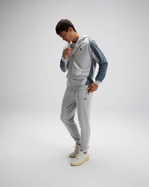 Ellesse Erkek Fermuarlı Kapüşonlu Sweat EM560 XL - Gri