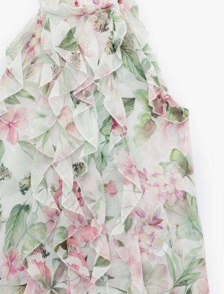 Koton Pembe Desenli Bluz 6Sak60264Uw 44 - Pembe