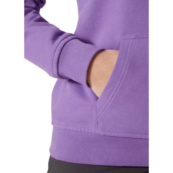 HELLY HANSEN W Logo Kapişonlu Kadın Hoodie Sweatshirt Mor - XS
