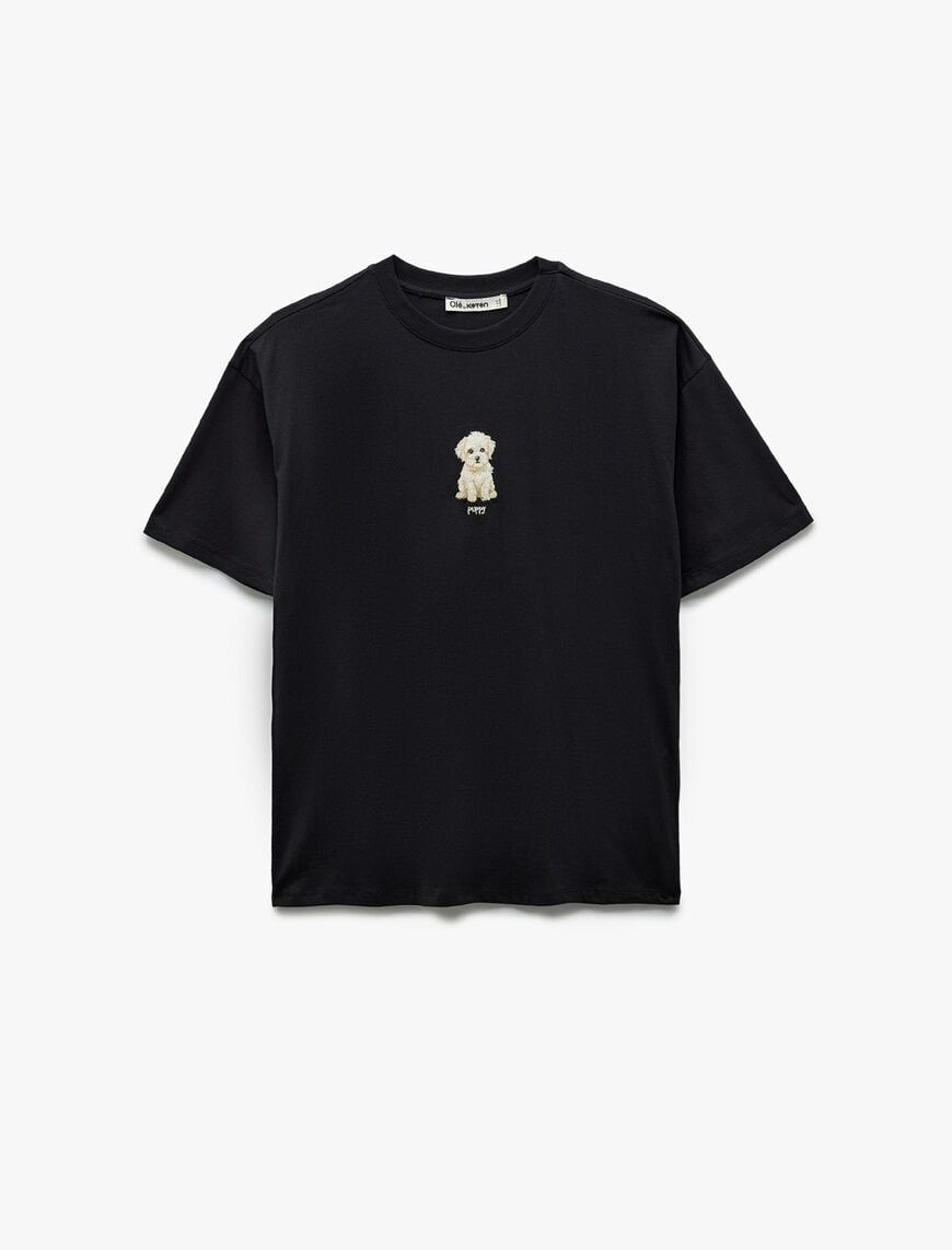 Koton Antrasit Tişört 6Sal10049Ik Antrasit - XS