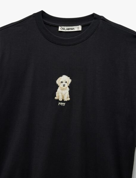 Koton Antrasit Tişört 6Sal10049Ik Antrasit - XS