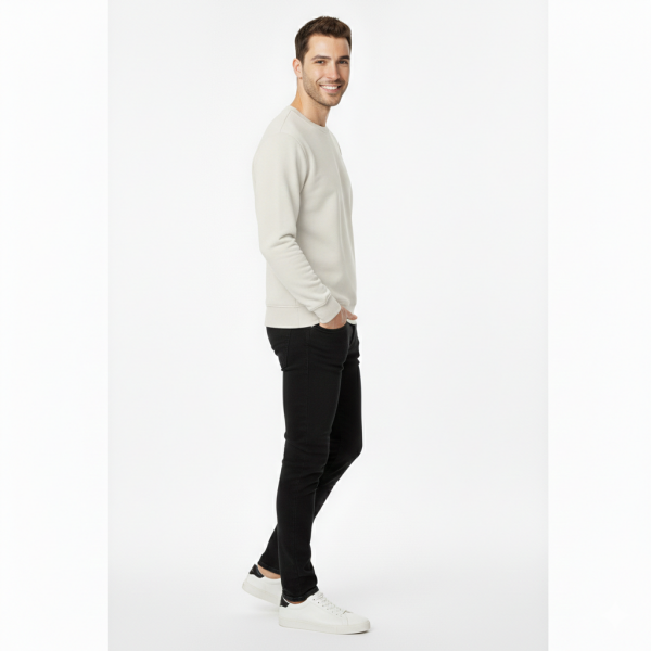 Prime Pamuklu Sweatshirt Bisiklet Yaka Standart Rahat Kalıp (Regular Fit) Erkek/Kadın/Unisex