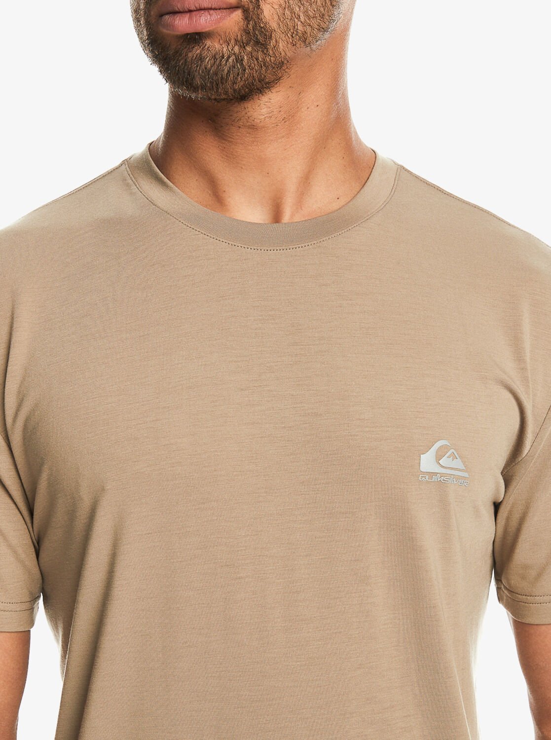 Quiksilver Coastal Run Ss Erkek Tişört Bej - XL