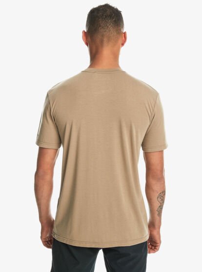 Quiksilver Coastal Run Ss Erkek Tişört Bej - XL