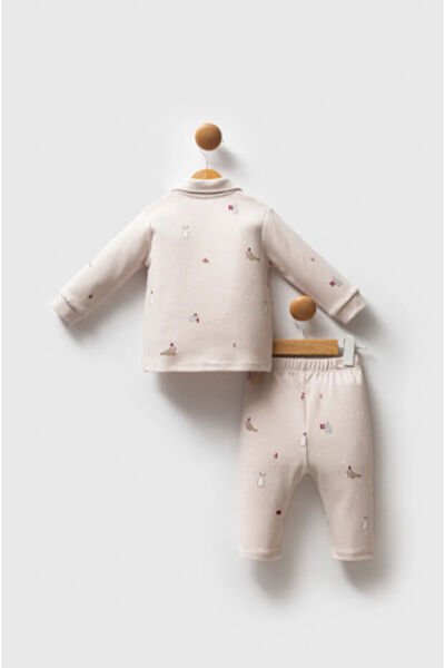 U.S.Polo Assn Erkek Bebek 2 li Takım 9-12 - Bej