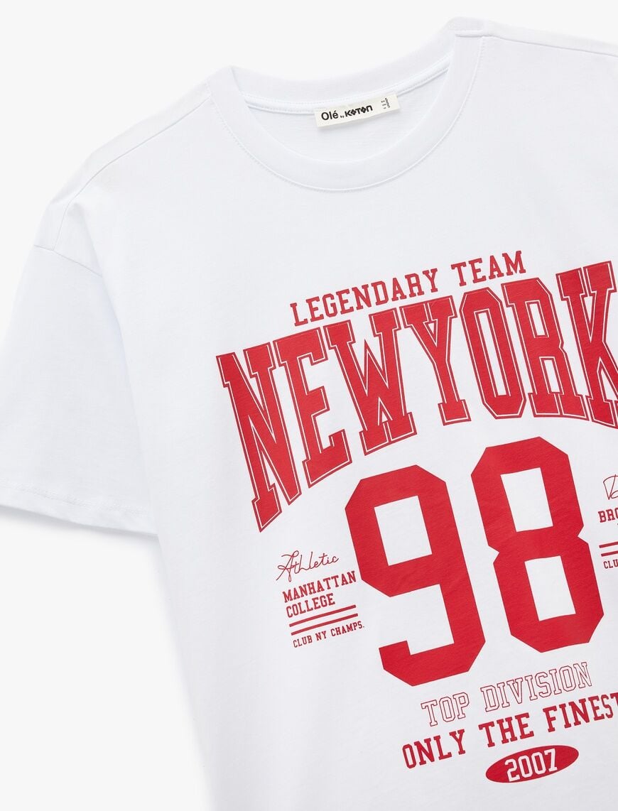 Koton Ekru Tişört 6Sal10084Ik S - Ekru