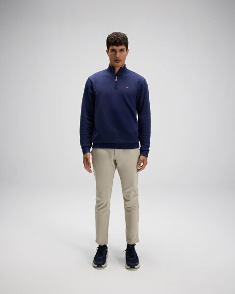 Ellesse Erkek Yarım Fermuarlı Sweatshirt Lacivert - XXL