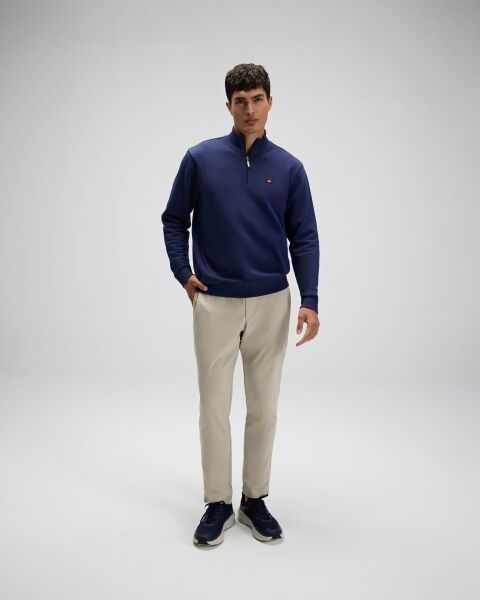 Ellesse Erkek Yarım Fermuarlı Sweatshirt Lacivert - XXL