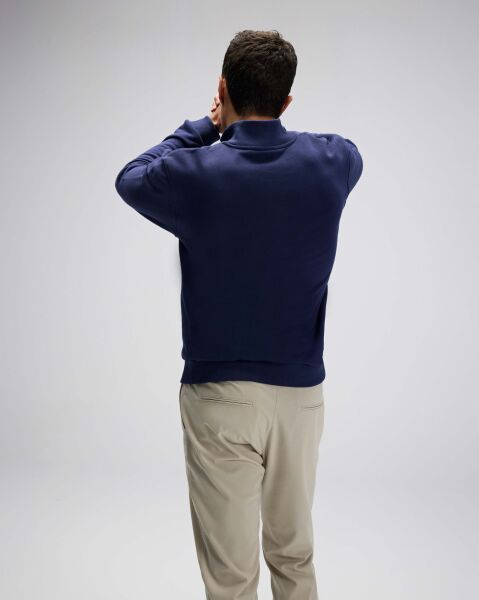 Ellesse Erkek Yarım Fermuarlı Sweatshirt Lacivert - XXL