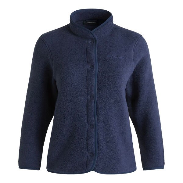Peak Performance W Fleece Snap Cardigan Kadın Polar Mavi - L