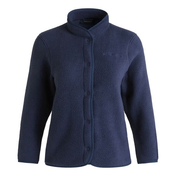 Peak Performance W Fleece Snap Cardigan Kadın Polar Mavi - L