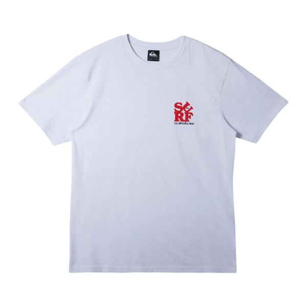 Quiksilver Surf Moe Erkek Tişört Beyaz - XXL
