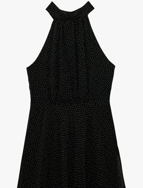 Koton Siyah Desenli Elbise 6Sak80176Uw Siyah - 42