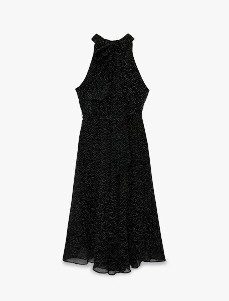 Koton Siyah Desenli Elbise 6Sak80176Uw Siyah - 42