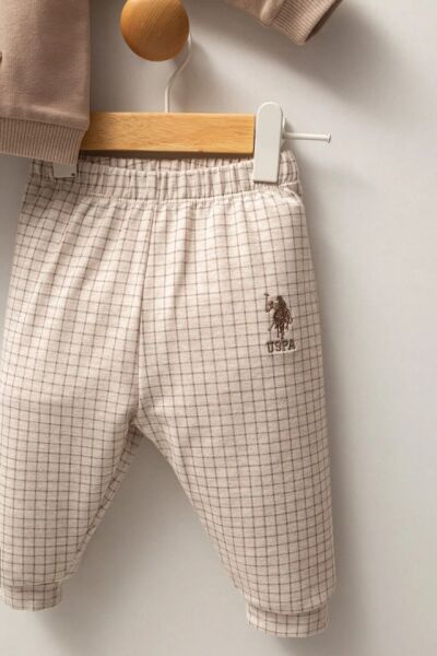 U.S.POLO ASSN ERKEK BEBEK 2 Lİ TAKIM  İKİ İPLİK Kum - 18-24