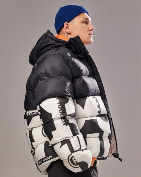 HELLY HANSEN ACTIVE Puffy Erkek Mont Siyah/Beyaz - S