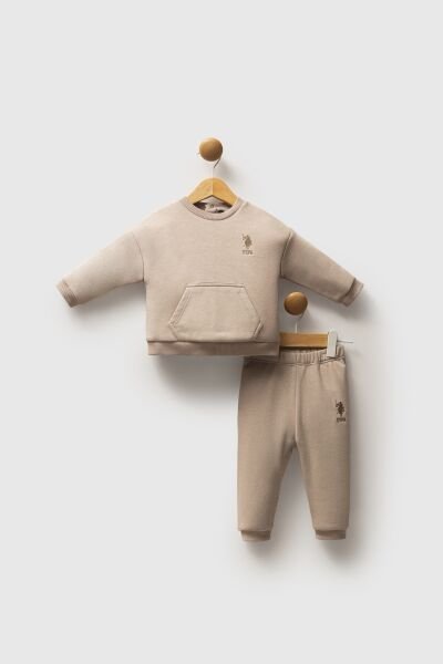 U.S.Polo Assn Erkek Bebek 2 Li Takım 9-12 - Kum