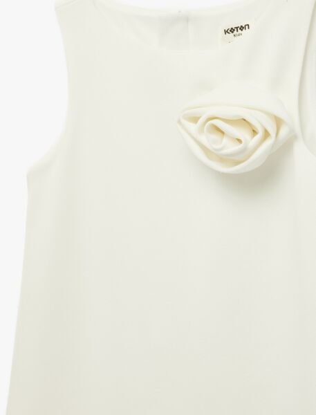 Koton Beyaz Elbise 6Skg80032Ak Beyaz - 9-10