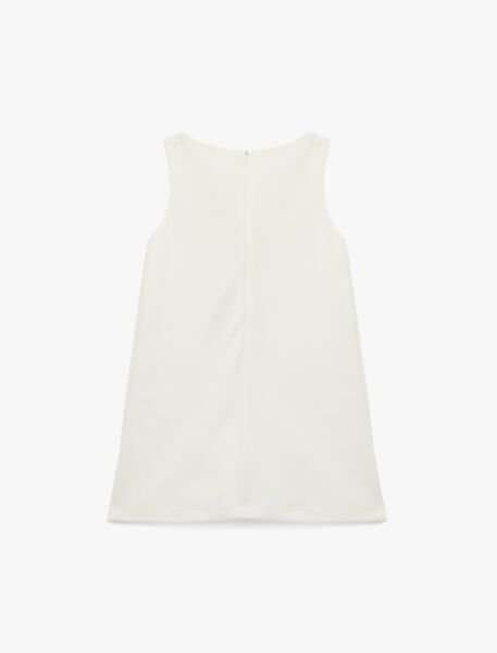 Koton Beyaz Elbise 6Skg80032Ak Beyaz - 9-10