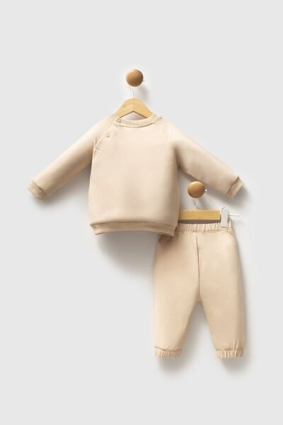 U.S.Polo Assn Erkek Bebek 2 Li Takım 9-12 - Bej