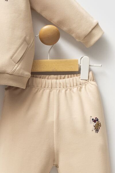 U.S.Polo Assn Erkek Bebek 2 Li Takım 9-12 - Bej