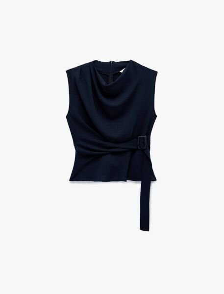 Koton Lacivert Bluz 6Sak60240Pw Haki - 44