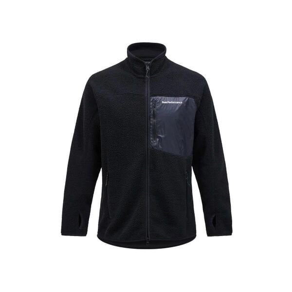 Peak Performance M Pile Zip Jacket Erkek Polar Siyah - XL