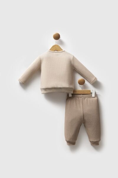 U.S.Polo Erkek Bebek 2 li Takım 9-12 - Bej
