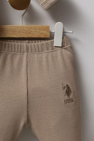 U.S.Polo Erkek Bebek 2 li Takım 9-12 - Bej