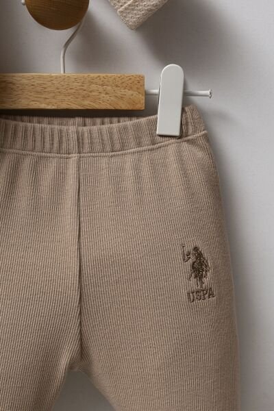 U.S.Polo Erkek Bebek 2 li Takım 9-12 - Bej