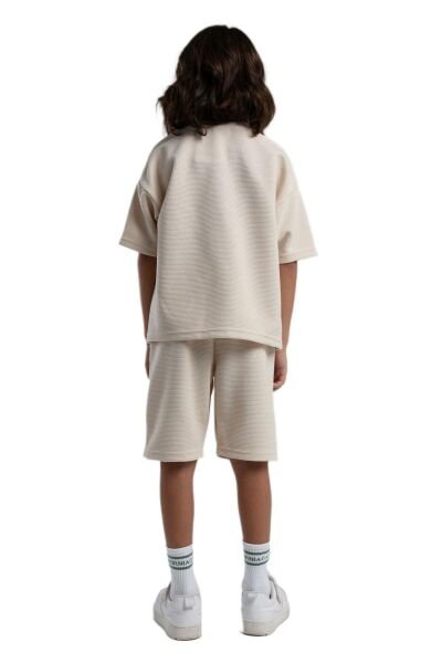 Rolypoly Erkek Çocuk Bermuda Takım Ottoman Örme Kumaş Siyah - 7-8