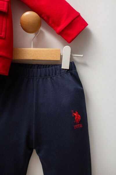 U.S.POLO ASSN ERKEK BEBEK 3 LÜ TAKIM İKİ İPLİK Kırmızı - 3 Yaş