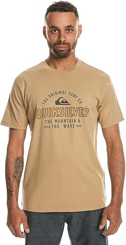 Quiksilver Floating Around Ss Erkek Tişört Bej - XL