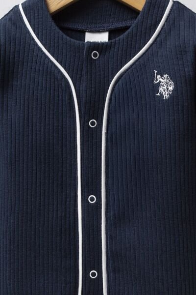 U.S.Polo Assn Erkek Bebek Patıksız Tulum 3-6 - Lacivert