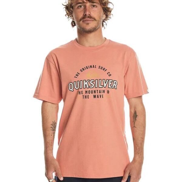 Quiksilver Floating Around Ss Erkek Tişört Somon - M